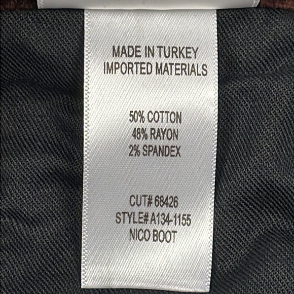 New Agolde Nico High Rise Slim Boot Pants in Chocolate Milk Velvet Sz 32 - Picture 13 of 14